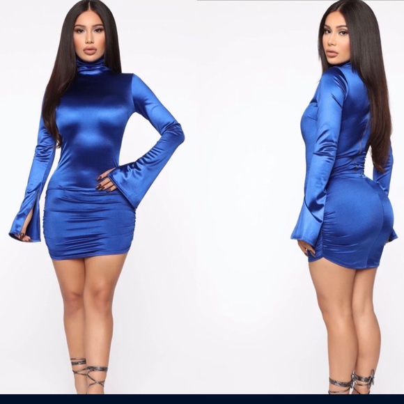 Fashion Nova Dresses Womens Fashion Nova Royal Blue Dress Poshmark